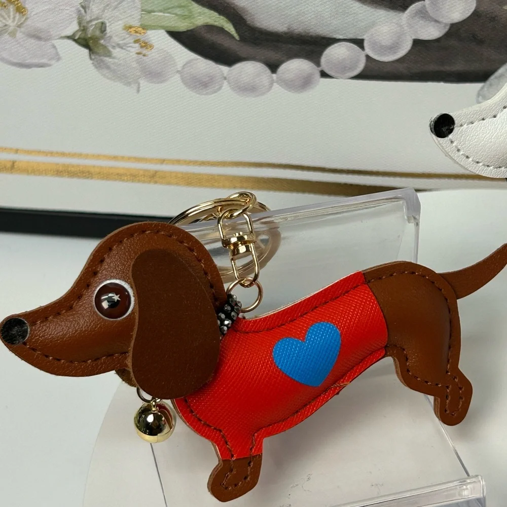 Last 1 βΌοΈ Pink Dachshund Keychain/Bag Charm πΎ - Picture 9 of 10